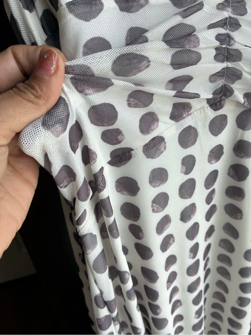 Viral TikTok Polka Dot Halter Maxi Dress M - Picture 5 of 10